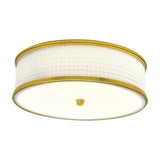 Prism 16.75'' Wide 3-Light Flush Mount - Satin Brass 5665-SB-WG Norwell