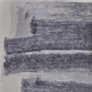 Homeroots 10' X 14' Dark Gray And Ivory Abstract Hand Tufted Area Rug Gray Wool Blend 566509