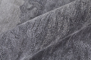 Homeroots 2' X 3' Dark Gray And Ivory Abstract Hand Tufted Area Rug Gray Wool Blend 566511