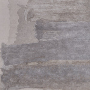 Homeroots 8' X 10' Gray And Ivory Abstract Hand Tufted Area Rug Ivory Wool Blend 566514