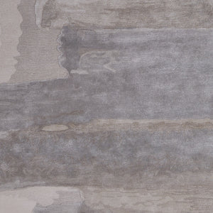 Homeroots 10' X 14' Gray And Ivory Abstract Hand Tufted Area Rug Ivory Wool Blend 566516