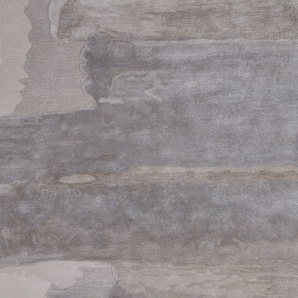 Homeroots 10' X 14' Gray And Ivory Abstract Hand Tufted Area Rug Ivory Wool Blend 566516