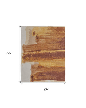 Homeroots 2' X 3' Red Abstract Hand Tufted Area Rug Red Wool Blend 566524