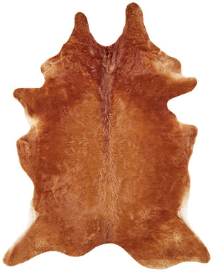 HomeRoots 8' X 10' Brown Cowhide Animal Print Rug - Stylish, Power-Loomed Area Rug for Modern Interiors & Durability 566527