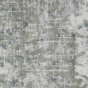 HomeRoots 8' Gray and Ivory Abstract Runner Rug - Durable, Stain-Resistant Design for Hallways and Entryways 8' Runner 566567