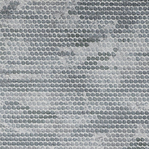 HomeRoots 8' Gray and Blue Abstract Runner Rug - Modern Design, Stain-Resistant, Ideal for High-Traffic Areas 10' Runner 566570