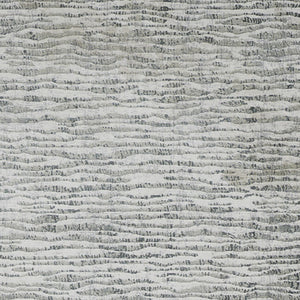 Homeroots 8' Ivory Gray And Green Abstract Power Loom Worn Faded Runner Rug Gray Polypropylene 566572