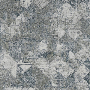 HomeRoots 8' Abstract Power Loomed Runner Rug in Soft Ivory, Gray & Green - Perfect for Contemporary Spaces 10' Runner 566576