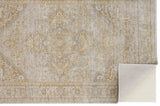 Homeroots 8' X 10' Ivory And Gold Oriental Power Loom Area Rug Ivory Polyester 566578