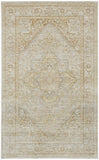 Homeroots 8' X 10' Ivory And Gold Oriental Power Loom Area Rug Ivory Polyester 566578