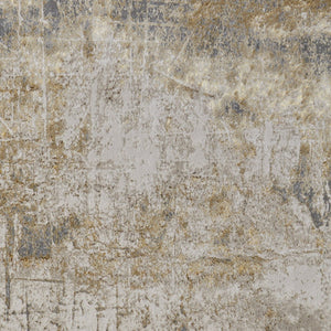 HomeRoots 4' Modern Abstract Area Rug in Ivory, Gray & Brown - Durable, Family-Friendly Design for Any Room 4' X 6' 566599