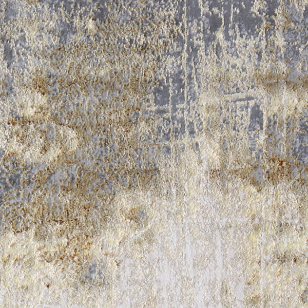 HomeRoots 4' Modern Abstract Area Rug in Ivory, Gray & Brown - Durable, Family-Friendly Design for Any Room 8' Runner 566605