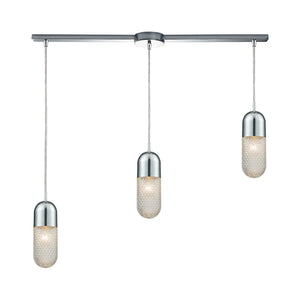 Capsula 38'' Wide 3-Light Slim Linear Pendant - Polished Chrome 56661/3L Elk Lighting