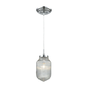 Dubois 5'' Wide 1-Light Mini Pendant - Polished Chrome 56662/1 Elk Lighting