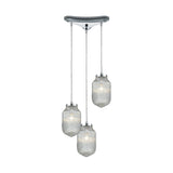 Dubois 12'' Wide 3-Light Mini Pendant - Polished Chrome 56662/3 Elk Lighting