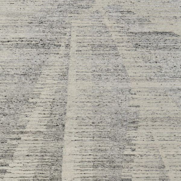 HomeRoots 3' Hand-Knotted Distressed Area Rug in Ivory, Blue & Silver - Modern Abstract Design for Your Home 12' X 15' 566656