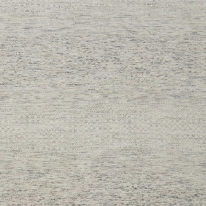 HomeRoots 8' Ivory and Gray Wool Hand-Knotted Area Rug with Fringe - Timeless Style for Any Space 8' X 10' 566673
