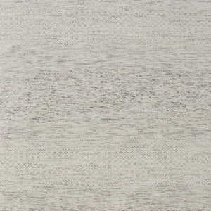 HomeRoots 8' Ivory and Gray Wool Hand-Knotted Area Rug with Fringe - Timeless Style for Any Space 8' X 12' 566674