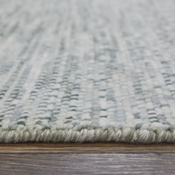 HomeRoots 8' Ivory and Gray Wool Hand-Knotted Area Rug with Fringe - Timeless Style for Any Space 10' Runner 566696
