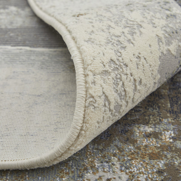 Homeroots 10' X 13' Gray Black And Brown Abstract Power Loom Area Rug Brown Polypropylene 566703