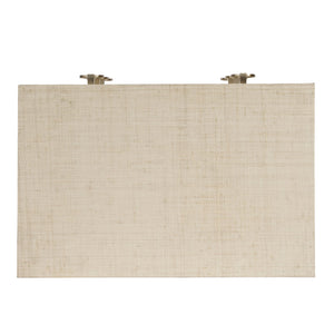 Butler Specialty Bar Harbor Raffia 3-drawer Nightstand – Elegant Storage Solution With Hand-woven Natural Texture Natural Gemelina Wood,Mdf,Oak Veneer,Saguran Raffia,Zinc 5667362-butler