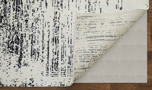 Homeroots 10' X 14' Black And Gray Abstract Hand Woven Area Rug Black Wool Blend 566738