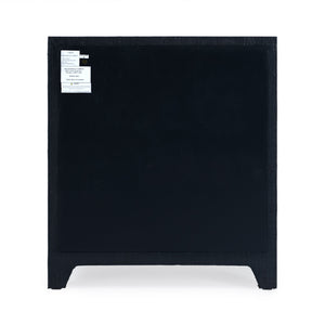 Butler Specialty Bar Harbor Raffia 3-drawer Nightstand – Elegant Storage Solution With Hand-woven Natural Texture Navy Blue Gemelina Wood,Mdf,Oak Veneer,Saguran Raffia,Zinc 5667410-butler