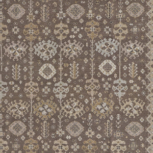 Homeroots 4' X 6' Tan And Brown Wool Oriental Hand Knotted Area Rug With Fringe Brown Wool 566761