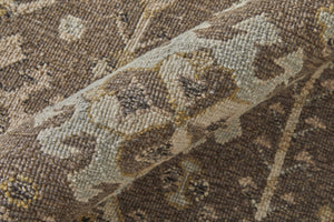 HomeRoots 4' Timeless Gray and Ivory Hand-Knotted Wool Oriental Area Rug with Elegant Fringed Edges 2' X 3' 566767