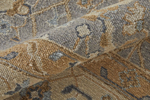 HomeRoots 4' Tan and Gray Wool Oriental Hand-Knotted Area Rug – Elegant Design for Living Spaces & Comfort 2' X 3' 566773