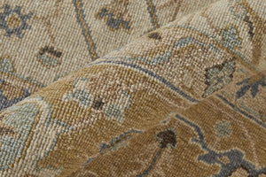 HomeRoots 4' Tan and Gray Wool Oriental Hand-Knotted Area Rug – Elegant Design for Living Spaces & Comfort 2' X 3' 566779