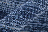 Homeroots 5' X 8' Blue And Gray Power Loom Area Rug Blue Polyester 566806