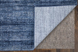 Homeroots 5' X 8' Blue And Gray Power Loom Area Rug Blue Polyester 566806