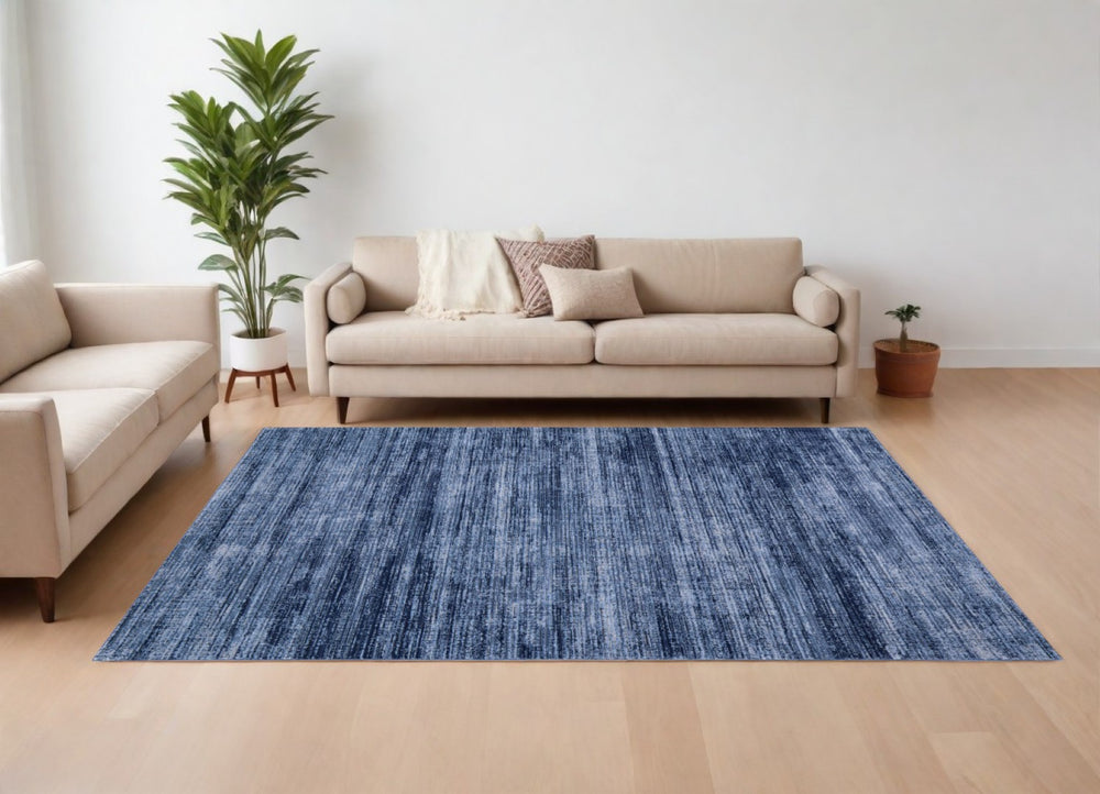 HomeRoots 5' Ivory and Silver Area Rug - Elegant, Durable, Stain-Resistant Design for Modern Living Spaces 9' X 13' 566809