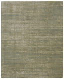 Homeroots 7' X 10' Tan And Green Power Loom Area Rug Green Polyester 566816