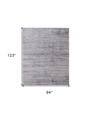 HomeRoots 5' Ivory and Silver Area Rug - Elegant, Durable, Stain-Resistant Design for Modern Living Spaces 8' X 10' 566822
