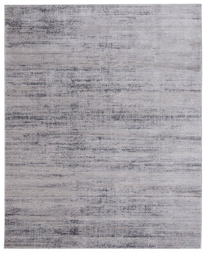 HomeRoots 5' Ivory and Silver Area Rug - Elegant, Durable, Stain-Resistant Design for Modern Living Spaces 9' X 13' 566823