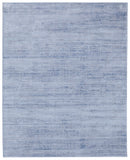 Homeroots 5' X 8' Blue And Ivory Power Loom Area Rug Blue Polyester 566825