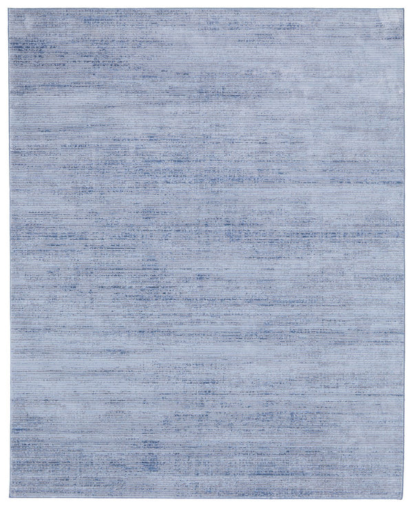 Homeroots 9' Elegant Blue And Ivory Power Loom Area Rug - Stain Resistant, Perfect For Kids And Pets! 9' X 13' Polyester 566828