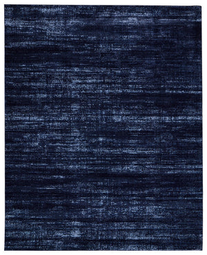 Homeroots 9' Elegant Blue And Ivory Power Loom Area Rug - Stain Resistant, Perfect For Kids And Pets! 5' X 8' Polyester 566830
