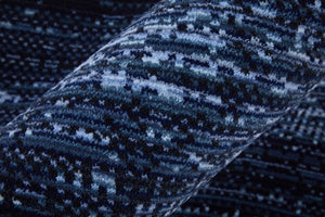 Homeroots 9' Elegant Blue And Ivory Power Loom Area Rug - Stain Resistant, Perfect For Kids And Pets! 5' X 8' Polyester 566830