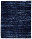 Homeroots 7' X 10' Black And Blue Power Loom Area Rug Blue Polyester 566831