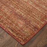 Homeroots 5' X 8' Tan And Brown Power Loom Area Rug Brown Polyester 566835