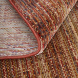 Homeroots 5' X 8' Tan And Brown Power Loom Area Rug Brown Polyester 566835