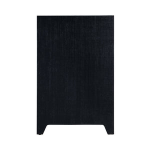 Butler Specialty Bar Harbor Raffia 4 Door Sideboard - Elegant Hand-woven Storage Solution For Dining Or Living Room Navy Blue Gemelina Wood,Mdf,Oak Veneer,Saguran Raffia,Zinc 5668410-butler