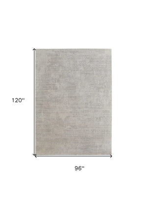 HomeRoots 3' Hand Woven Gray and Ivory Abstract Area Rug – Artisan Crafted for Modern Homes and Cozy Spaces 8' X 10' 566848