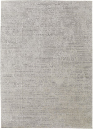 HomeRoots 3' Hand Woven Gray and Ivory Abstract Area Rug – Artisan Crafted for Modern Homes and Cozy Spaces 9' X 12' 566849