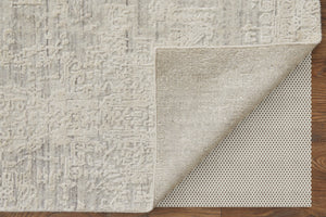 HomeRoots 3' Hand Woven Gray and Ivory Abstract Area Rug – Artisan Crafted for Modern Homes and Cozy Spaces 12' X 15' 566851