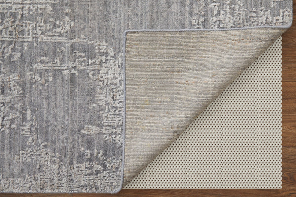 HomeRoots 3' Hand Woven Gray and Ivory Abstract Area Rug – Artisan Crafted for Modern Homes and Cozy Spaces 3' X 5' 566853