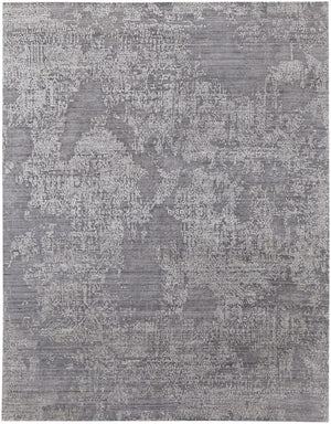 HomeRoots 3' Hand Woven Gray and Ivory Abstract Area Rug – Artisan Crafted for Modern Homes and Cozy Spaces 12' X 15' 566858